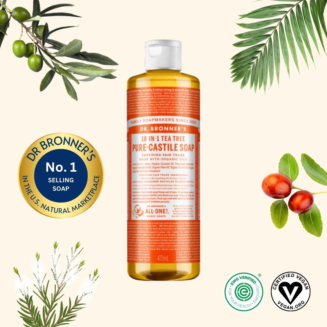 Organic Pure-Castile Liquid Soap Tea Tree – Raw Lily
