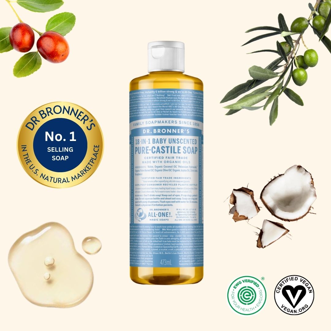 Dr Bronner's Castile Soap in Baby Unscented