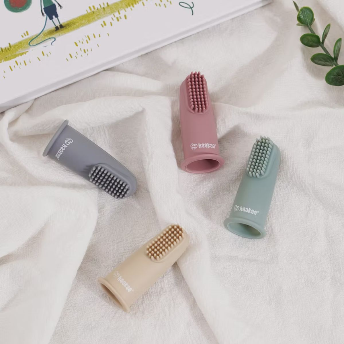 Textured Silicone Finger Toothbrush