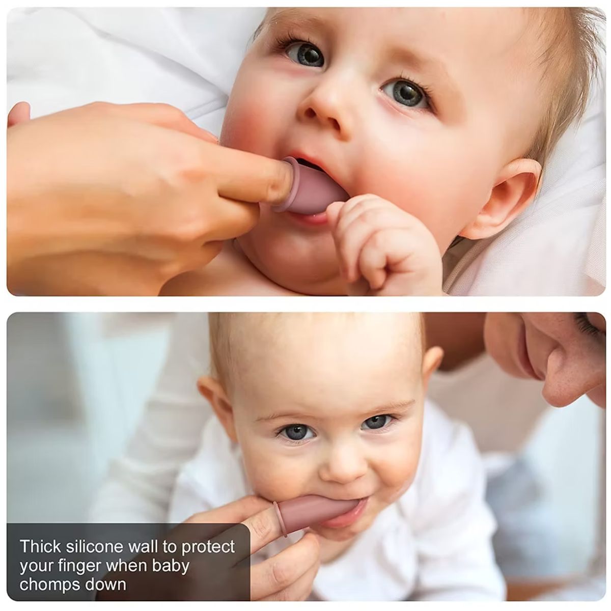 Textured Silicone Finger Toothbrush
