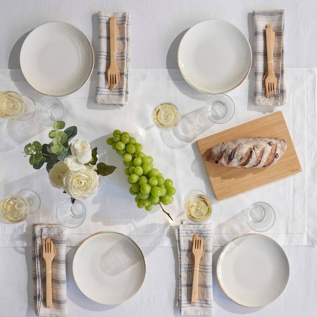 Disposable Bamboo Cutlery Set, 24-piece