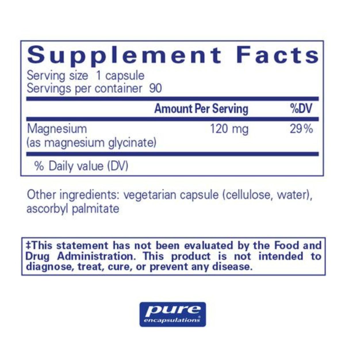 Magnesium (glycinate) 120mg