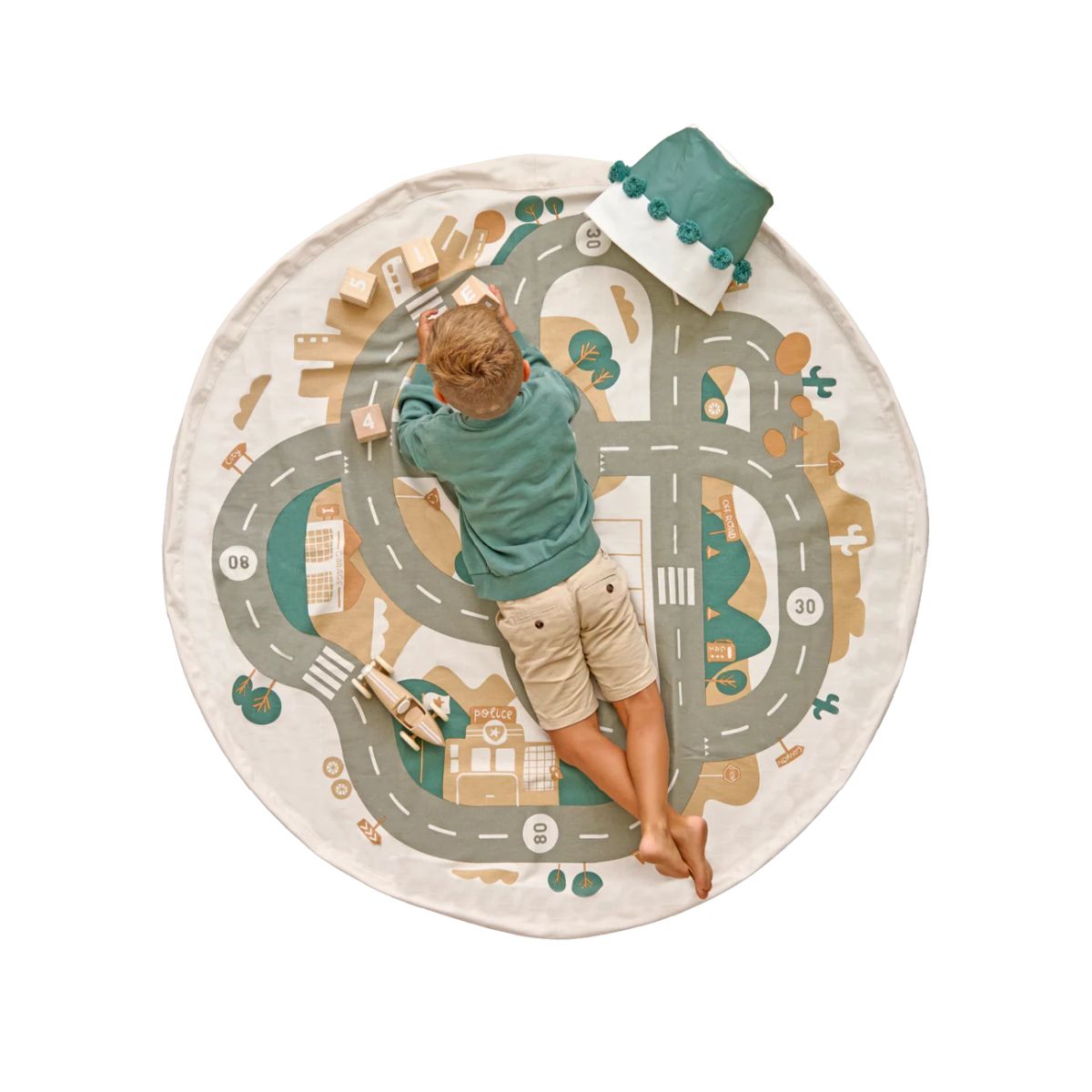 Toddlekind | 2-in-1 Playmat & Toy Bag Playsack - Desert City – Raw