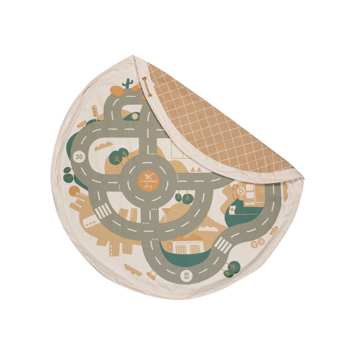 Toddlekind | 2-in-1 Playmat & Toy Bag Playsack - Desert City – Raw
