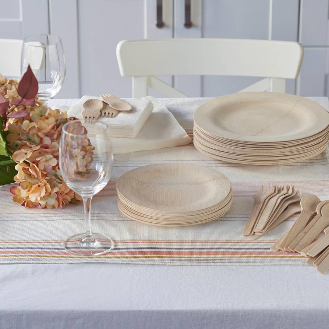 Disposable Bamboo Round Plates