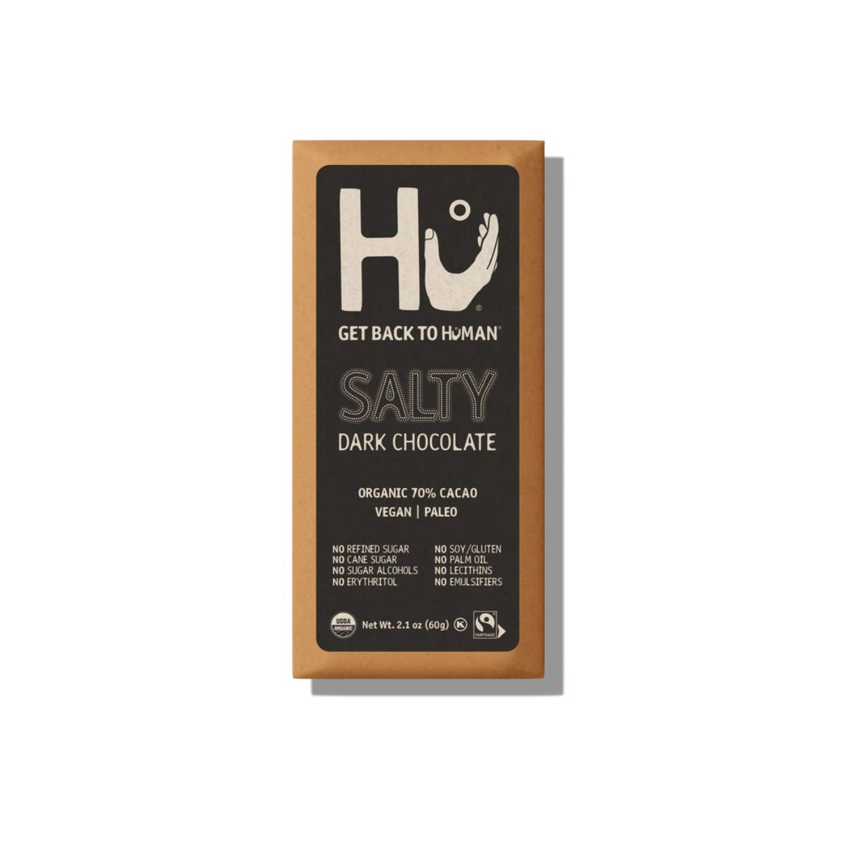 Organic Dark Chocolate Bar - Salty