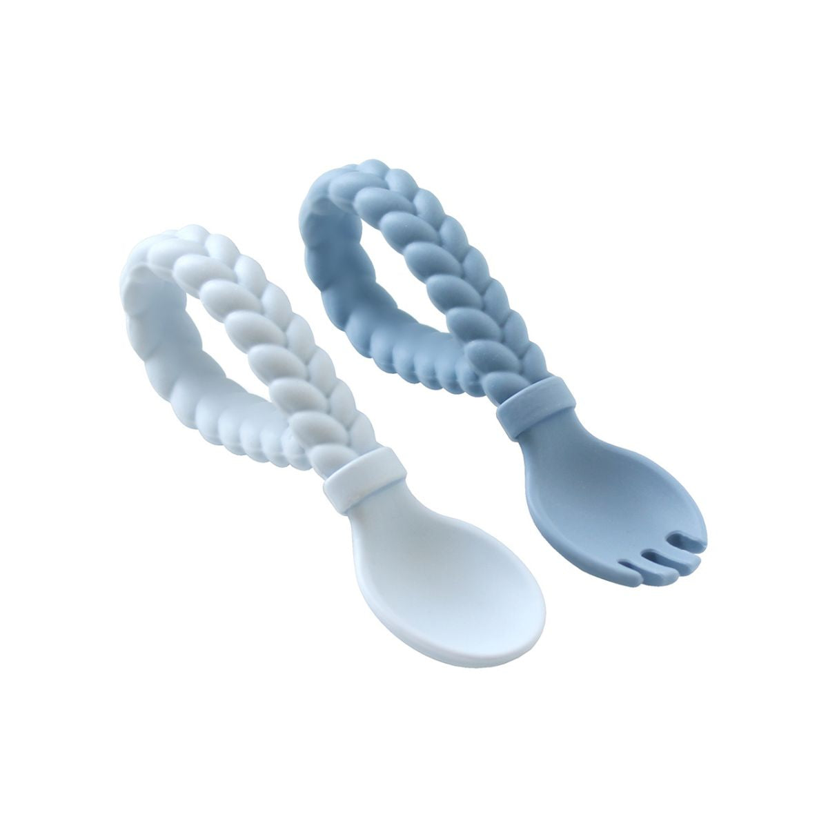 Sweetie Spoons™ - Silicone Baby Fork + Spoon Set