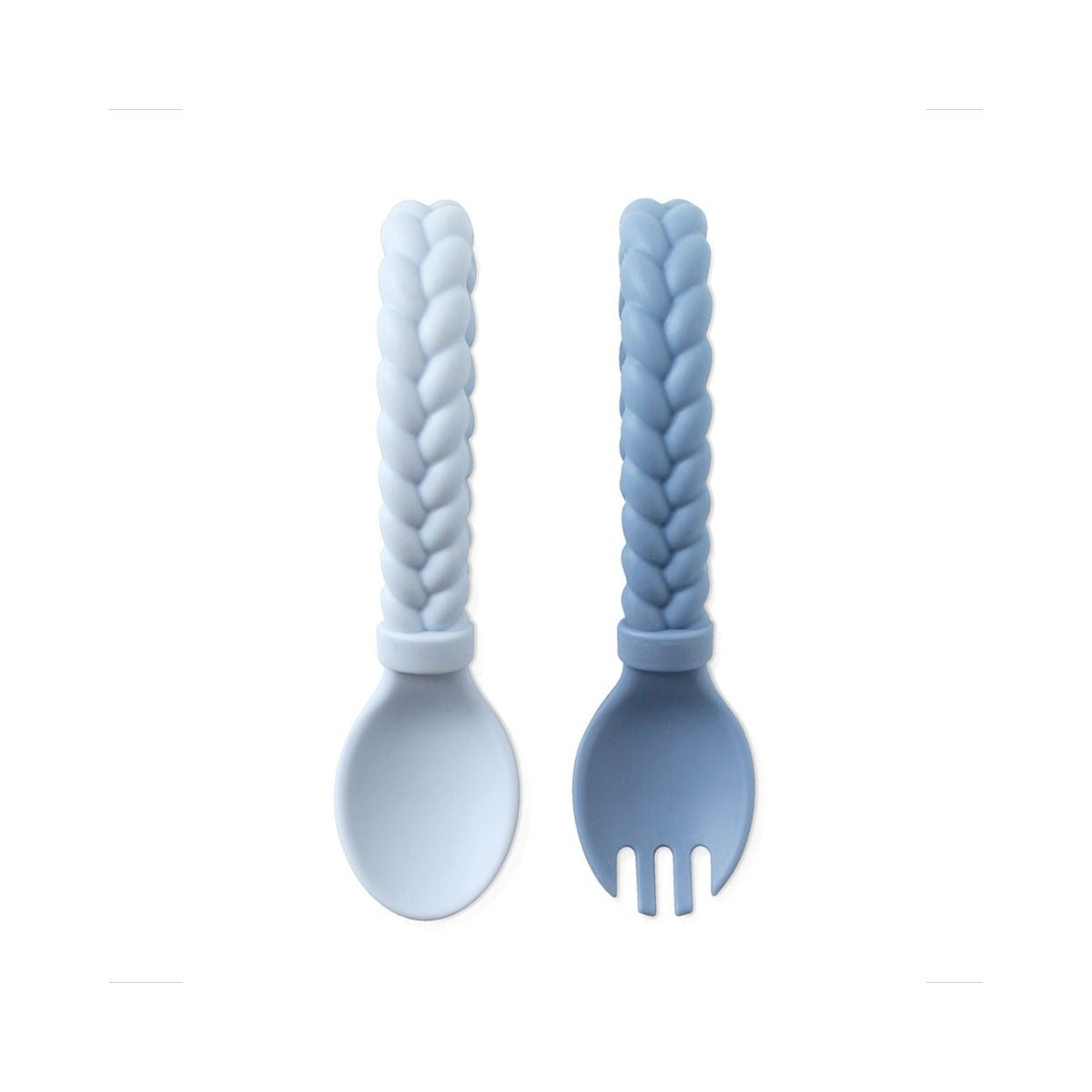 Sweetie Spoons™ - Silicone Baby Fork + Spoon Set