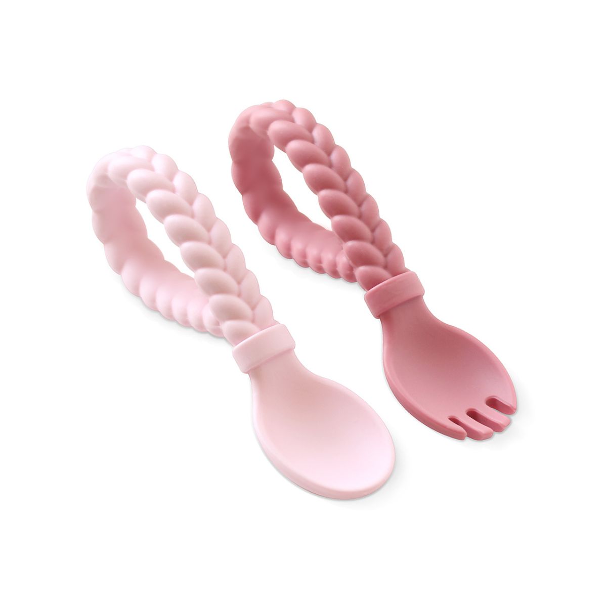 Sweetie Spoons™ - Silicone Baby Fork + Spoon Set