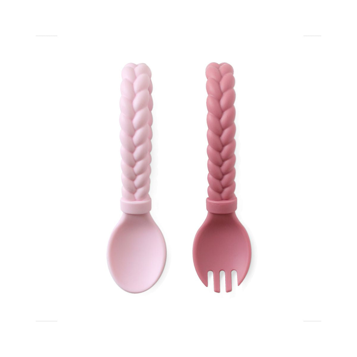 Sweetie Spoons™ - Silicone Baby Fork + Spoon Set