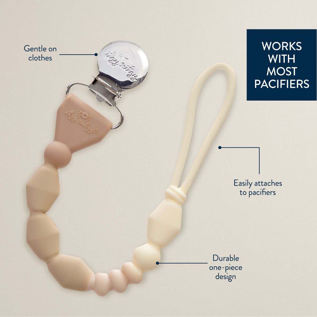 Sweetie Strap™ - Beaded Pacifier Clip