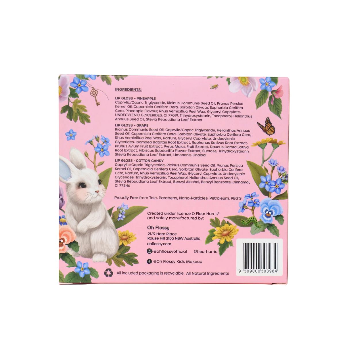 Garden of Dreams Collection Natural Lip Gloss Set