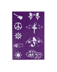 Adhesive Face Paint & Makeup Stencils