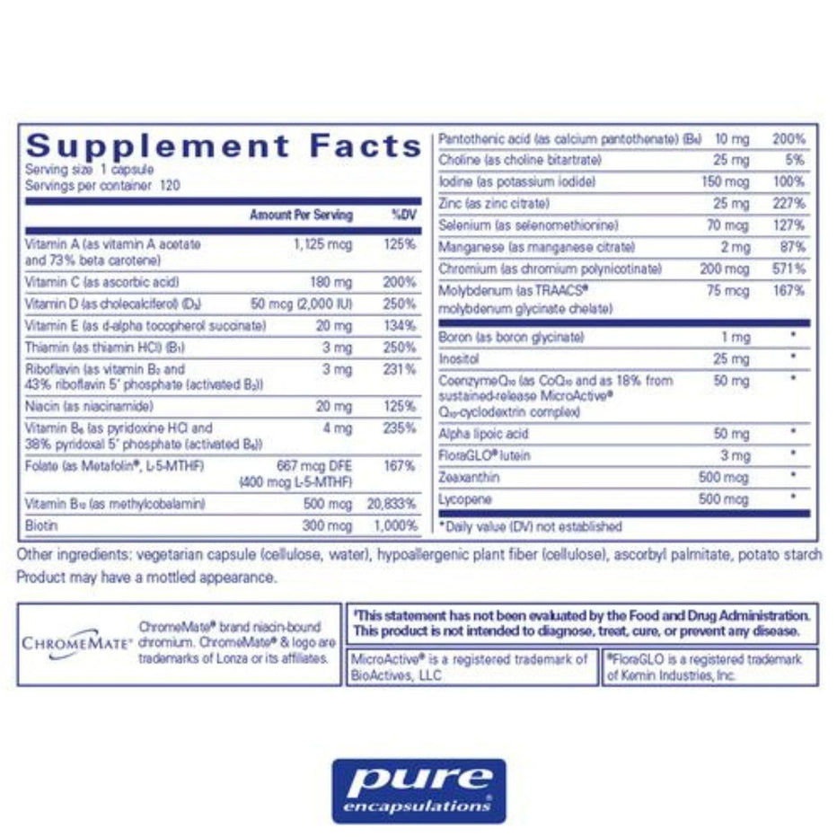 Pure Encapsulations | O.N.E. Multivitamin – Raw Lily