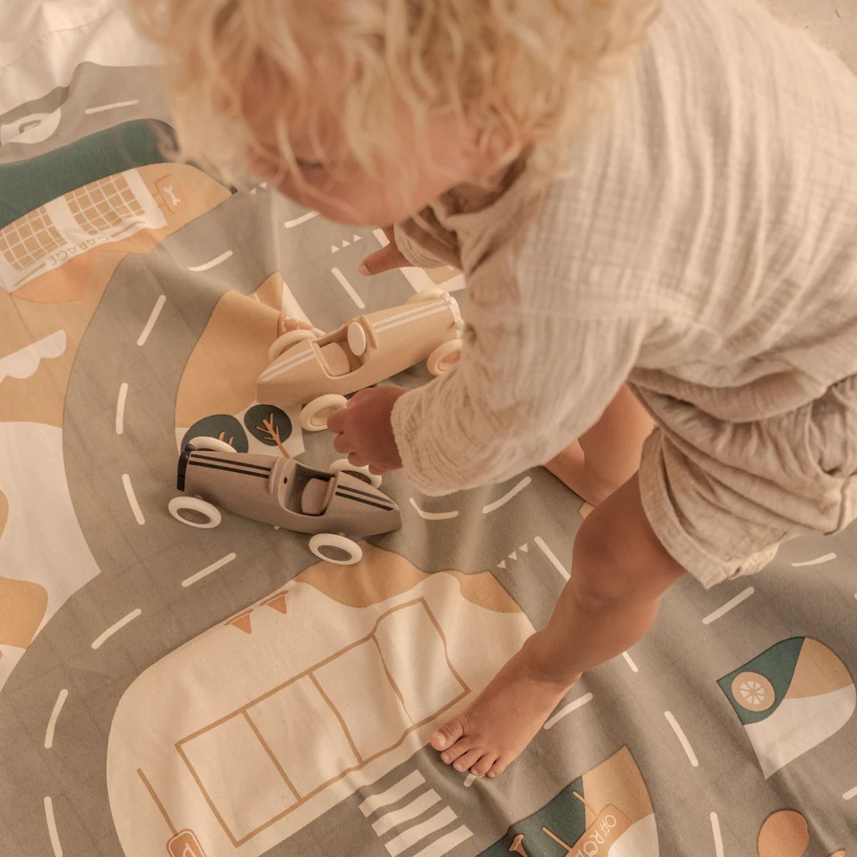 Toddlekind | 2-in-1 Playmat & Toy Bag Playsack - Desert City – Raw