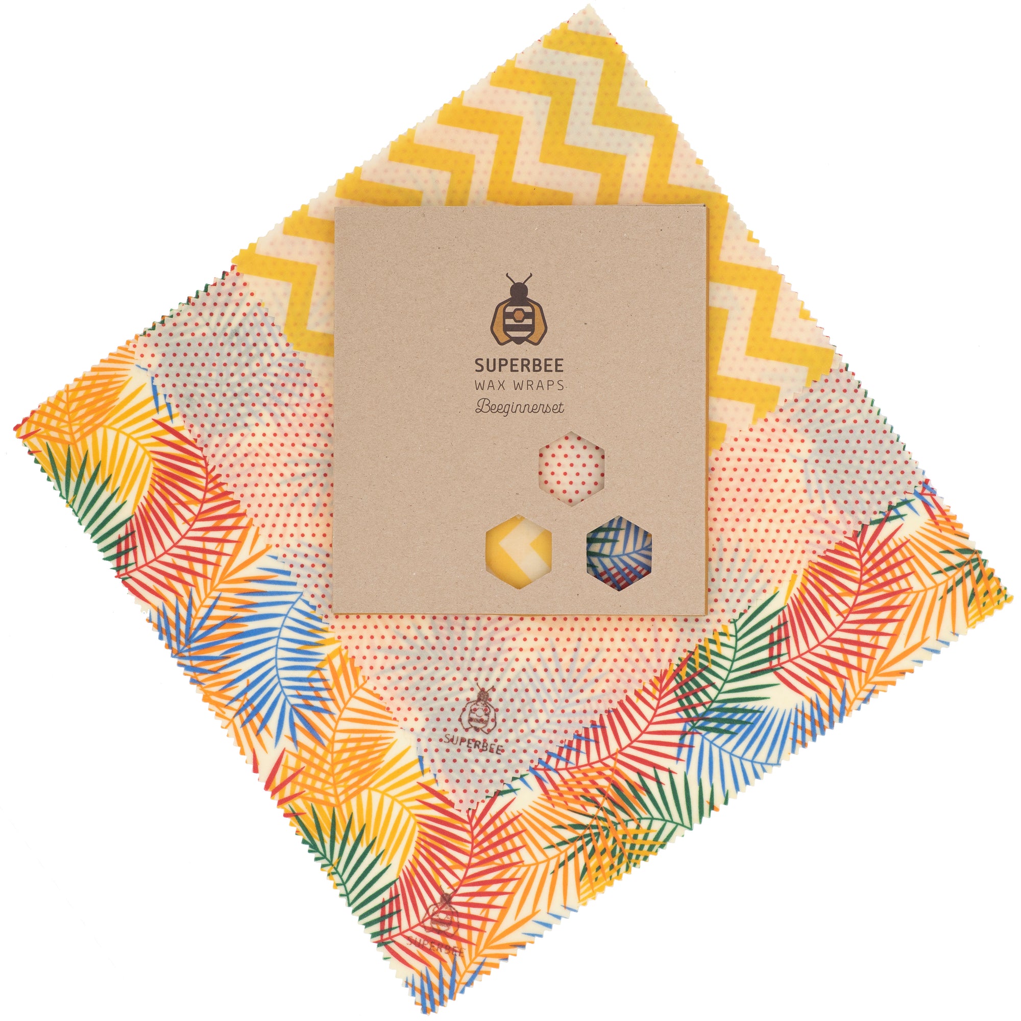 Beeswax Wraps “Beeginner” Set of 3 Sizes