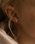 Bezel Earring 4 mm