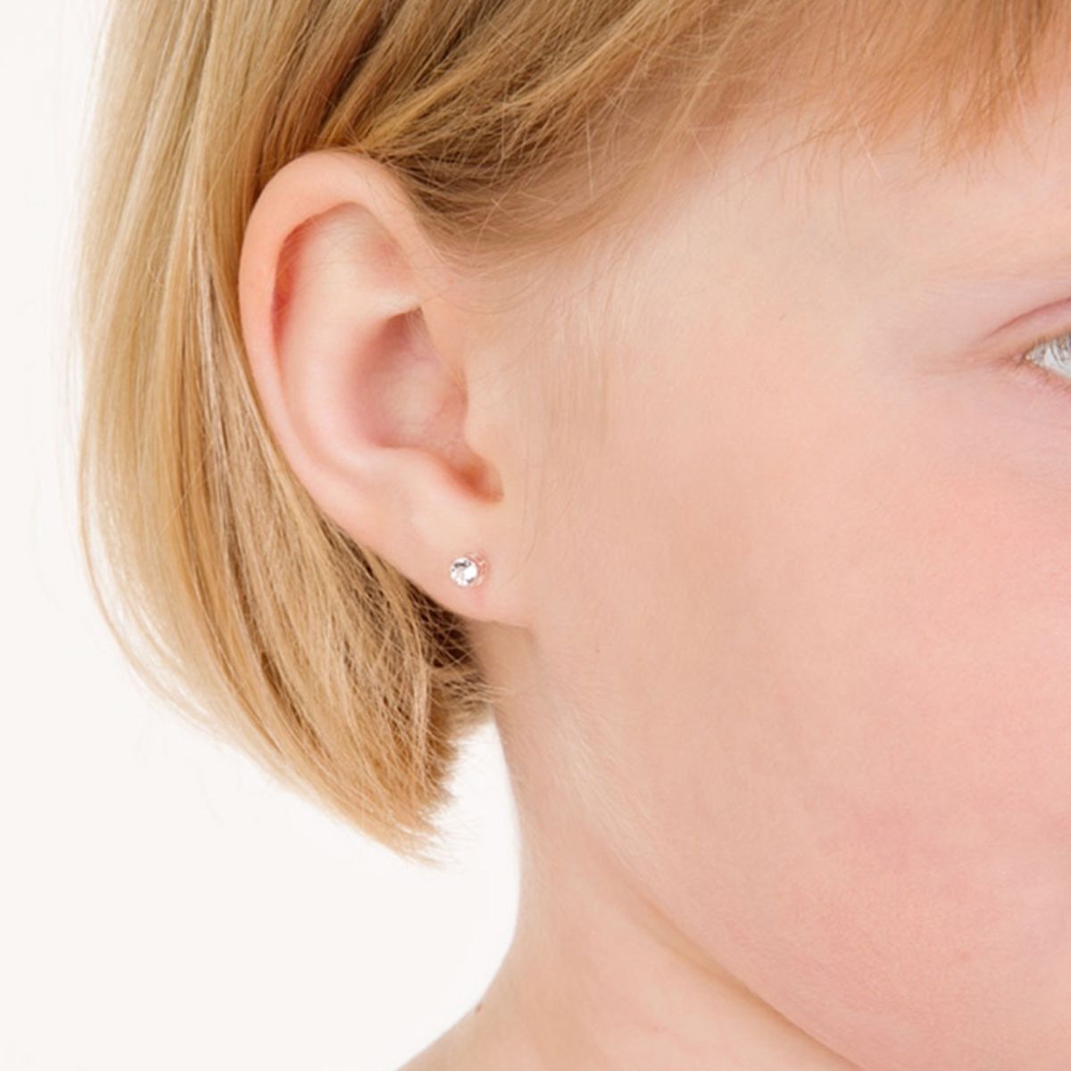 Bezel Earring 4 mm