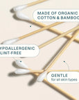 Organic Cotton Swabs - Bamboo Sticks