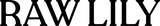 Raw Lily Logo in Black